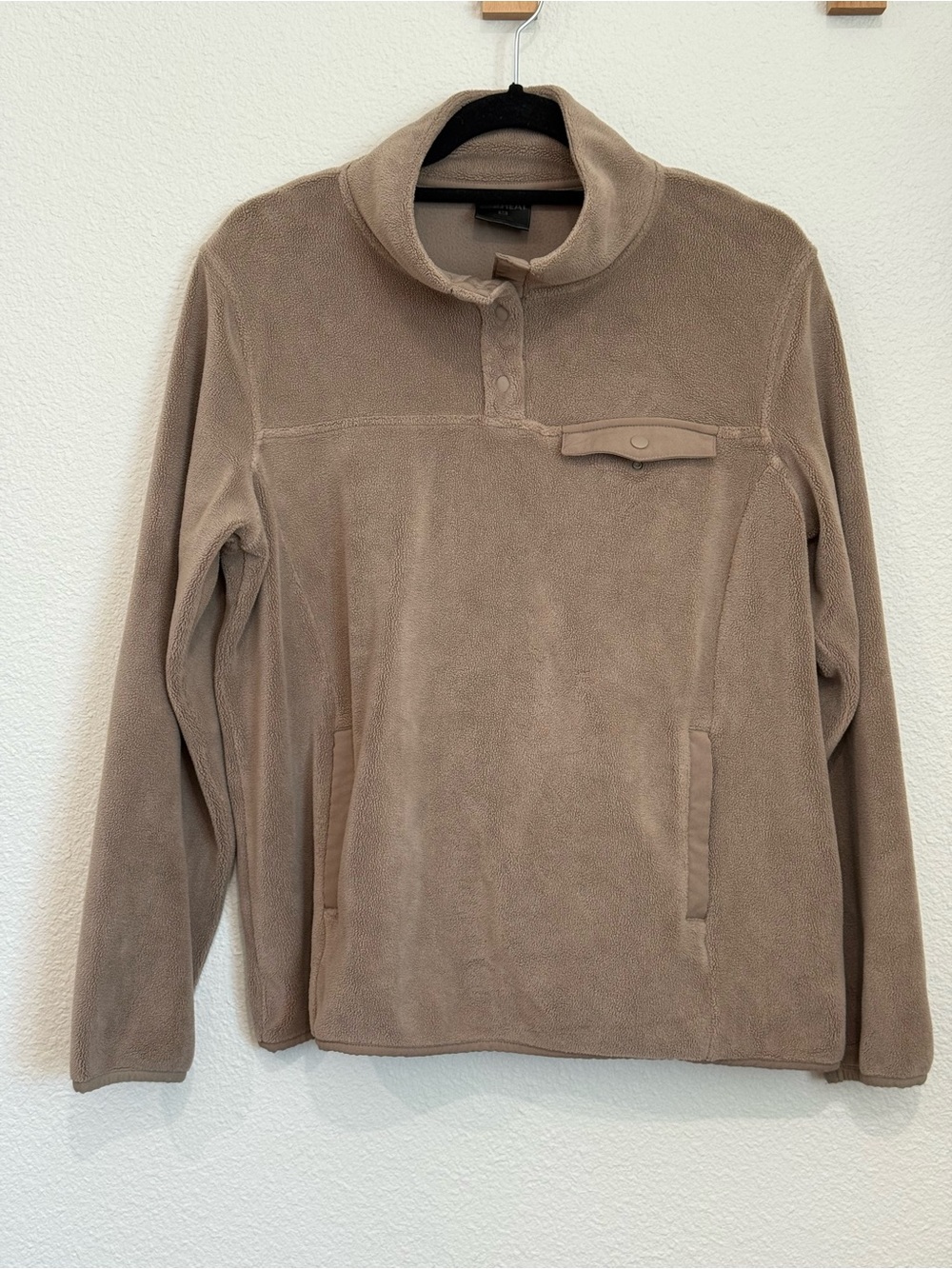 32 Degrees Taupe Fleece Pullover